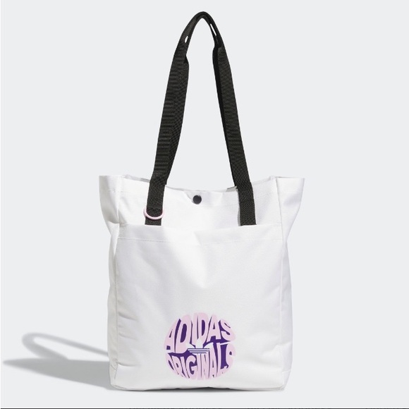 ADIDAS Originals Simple Tote Bag White/Bliss Lilac NWT - Picture 1 of 6